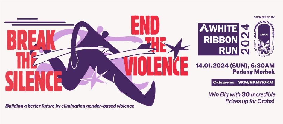 white ribbon run